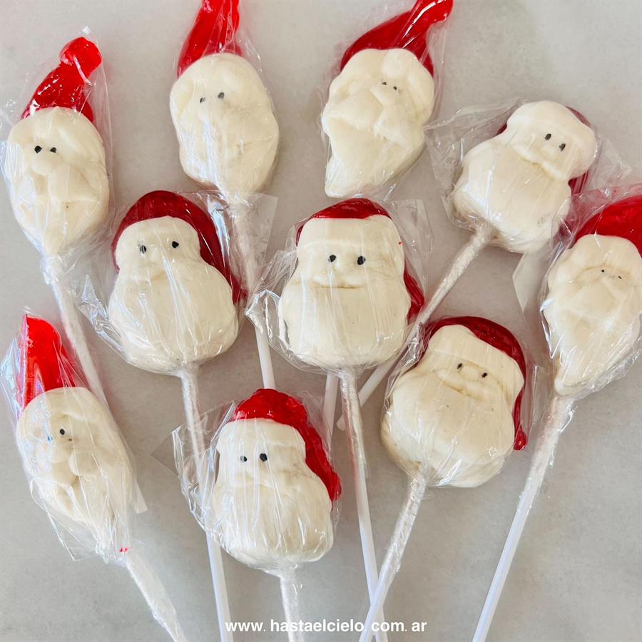 CHUPETIN PALETA DE CARAMELO PAPA NOEL X 10 UNIDADES