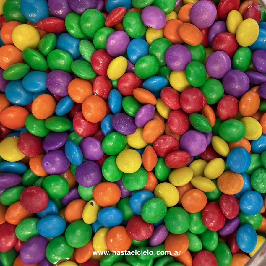 LENTEJAS DE CHOCOLATE MEDIANA MULTICOLOR X 300GR