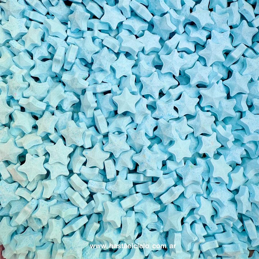 BOLSA PASTILLAS ESTRELLA  CELESTE X 400GR