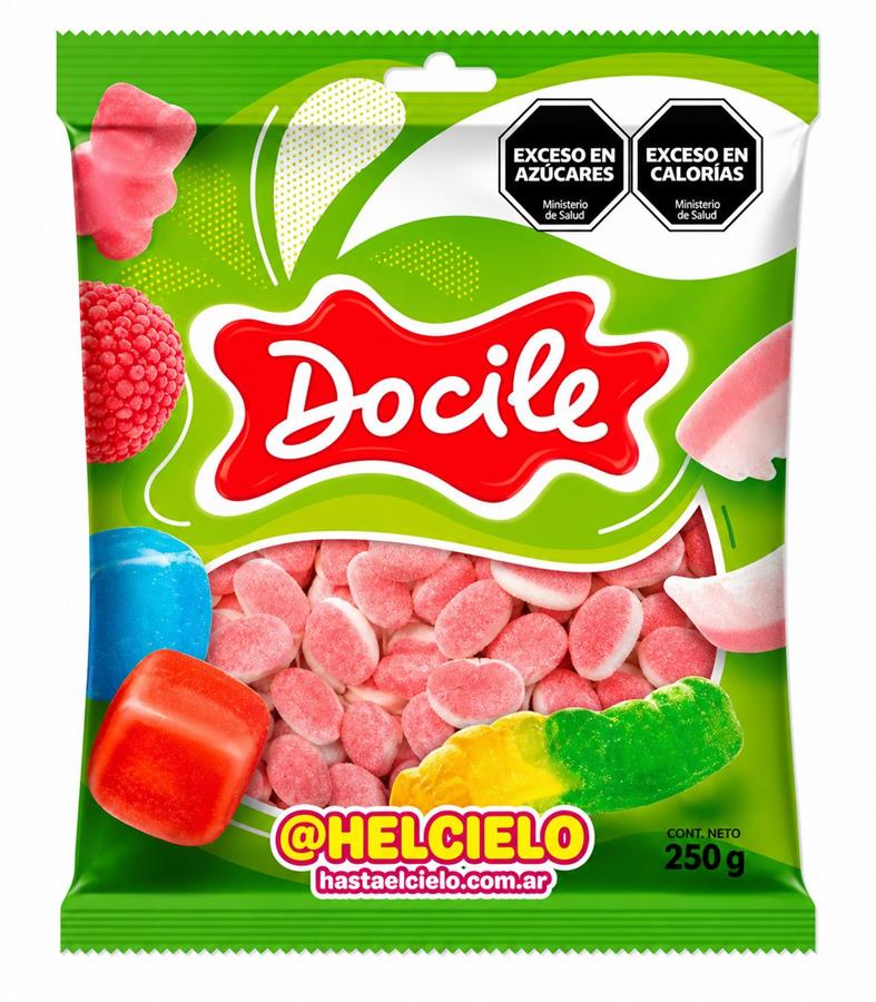 BOLSA GOMITA BESO DE FRESA DOCILE X 250GR