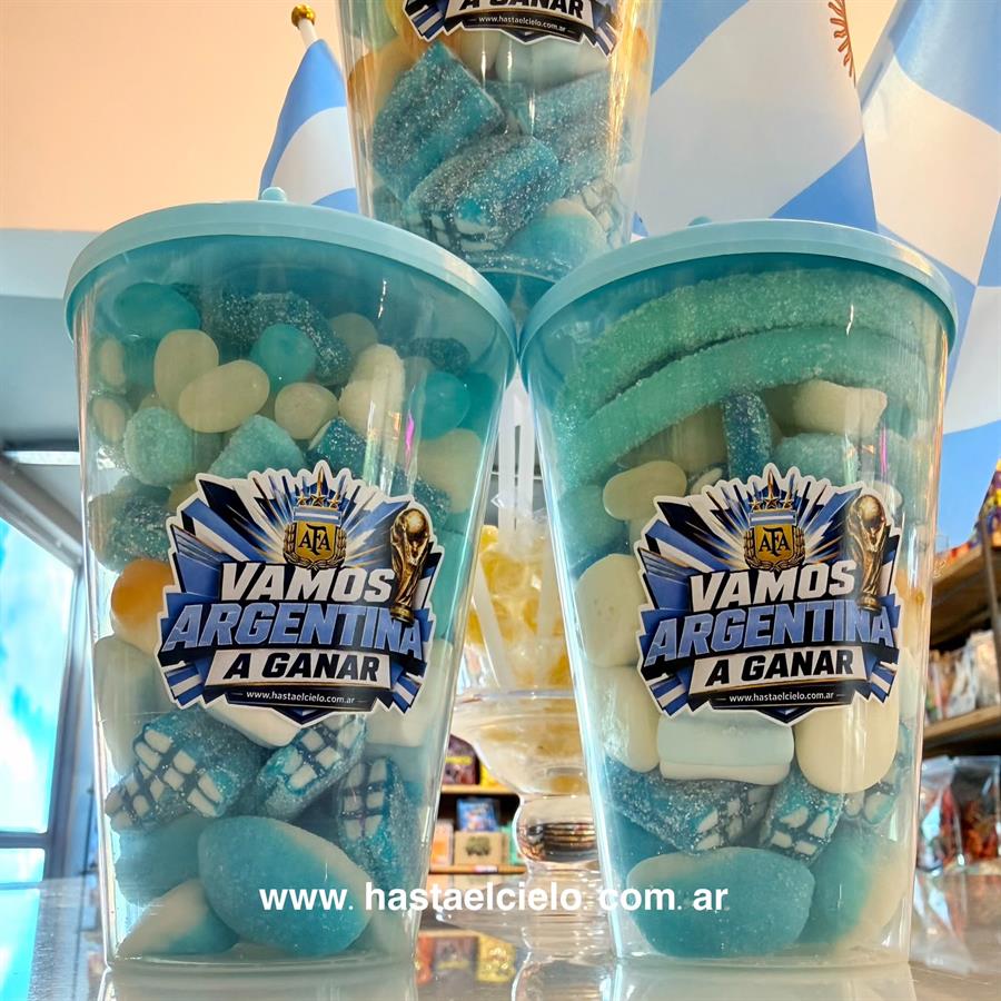 VASO CON GOMITAS ARGENTINA X 1