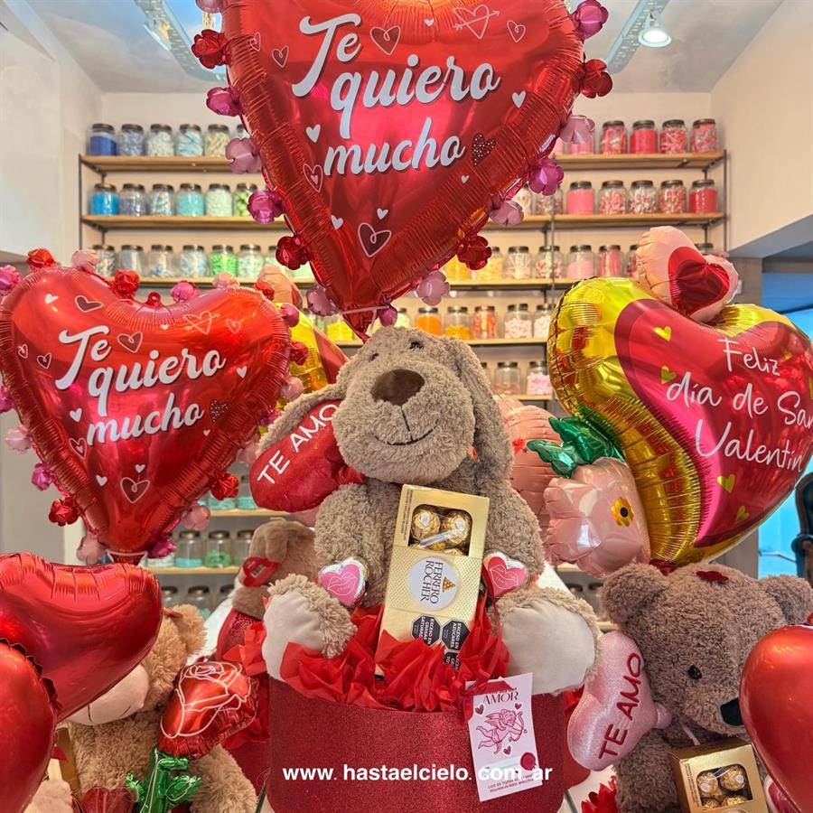 GIGANTE ARREGLO PERRO CORAZON