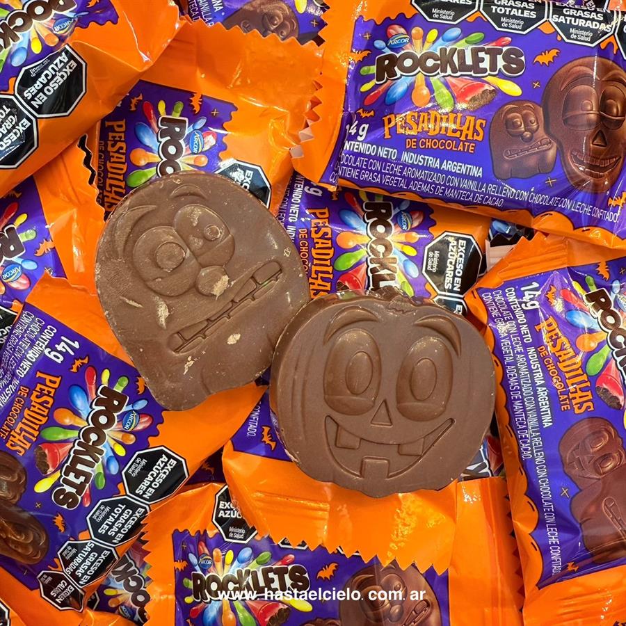 BOMBON DE CHOCOLATE PERSONAJES HALLOWEEN X 1 UNIDAD