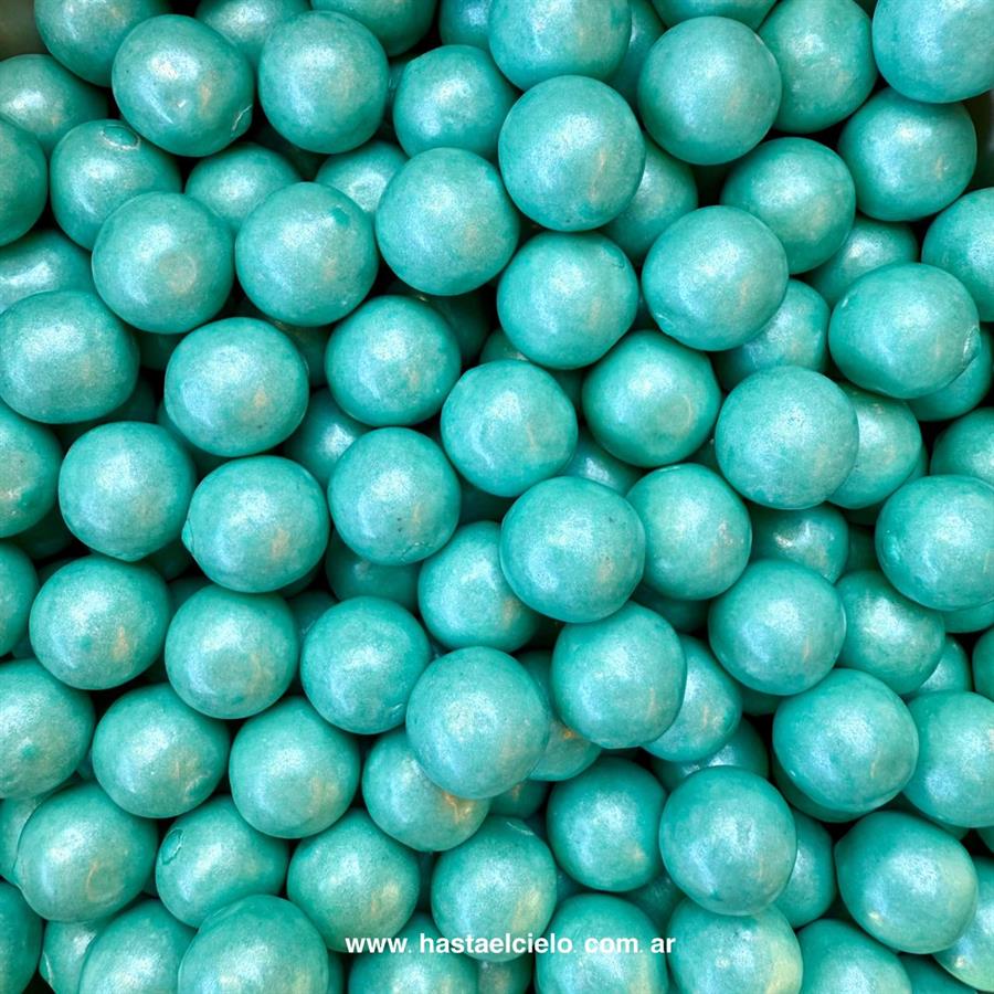 BOLSA PERLA DE CHICLE BOLON PERLADO CELESTE X 400GR