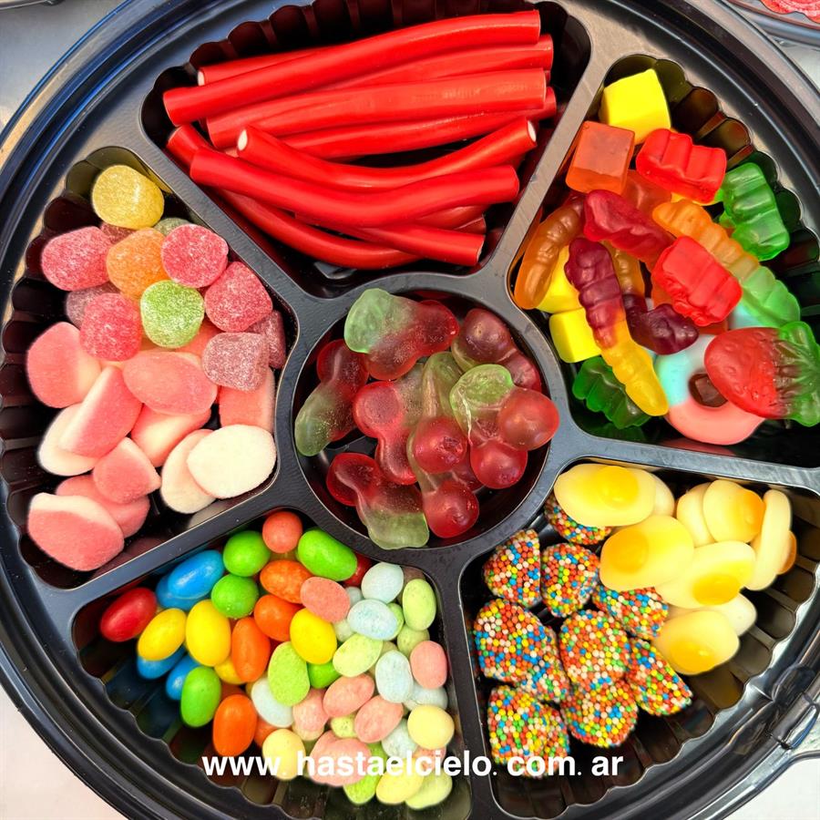 BANDEJA REDONDA GRANDE GOMITAS PREMIUM SURTIDAS