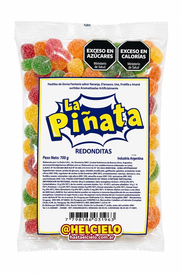 PIÑATA GOMITA BOTONCITOS X 700GR.