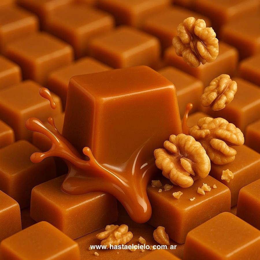 CARAMELO DE DULCE DE LECHE CON NUEZ X 200GR.