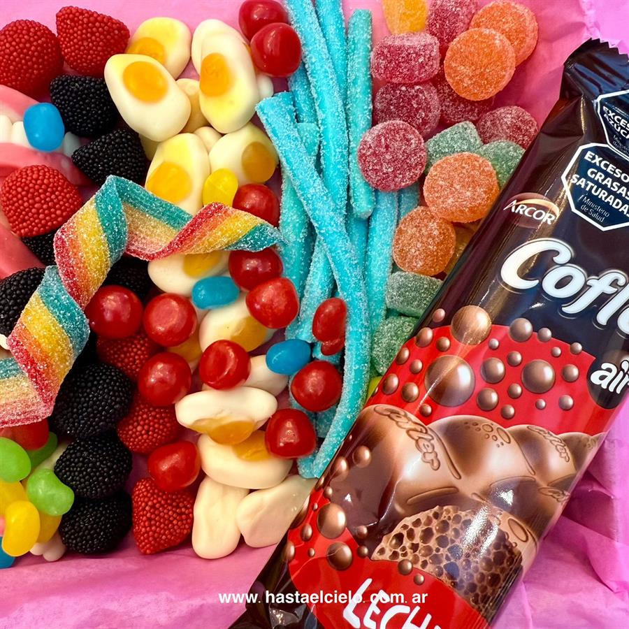 PICADA DE GOMITAS 1/2KG + 1 CHOCOLATE.