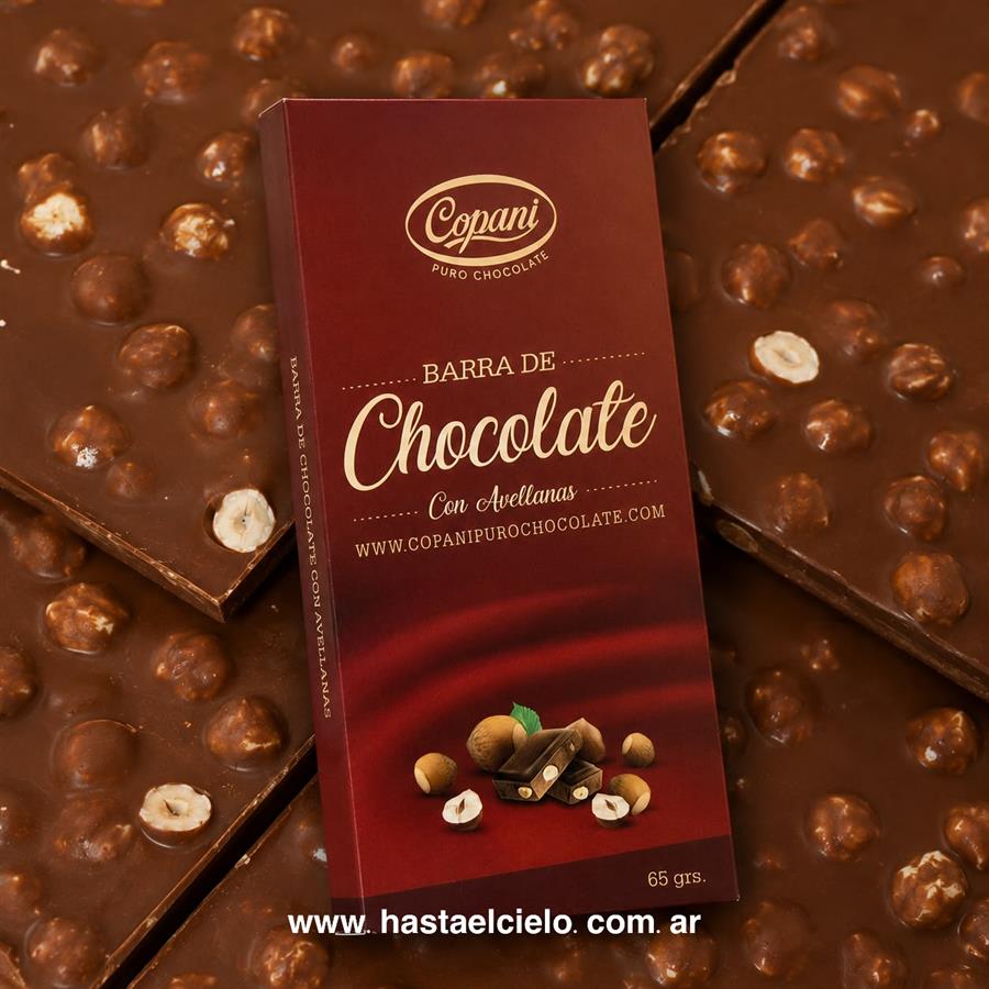 BARRA DE CHOCOLATE CON AVELLANAS EN CAJA COPANI