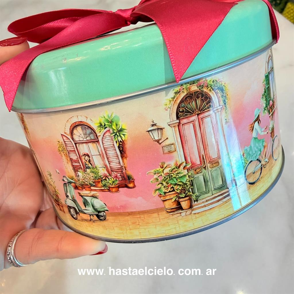 LATA CON MOÑO GALLETAS MANTECA