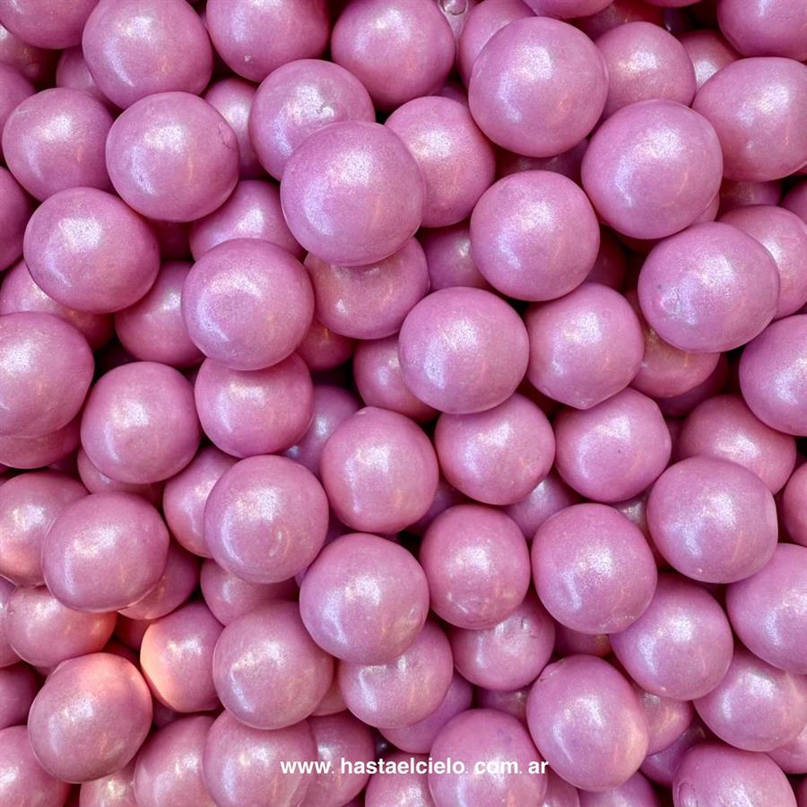 BOLSA PERLA DE CHICLE BOLON PERLADO ROSA X 400GR
