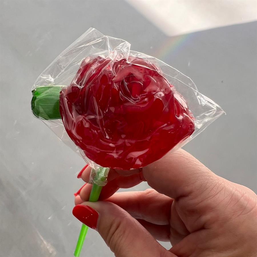 CHUPETIN PALETA DE CARAMELO ROSA ROMANTICA X 10 UNIDADES