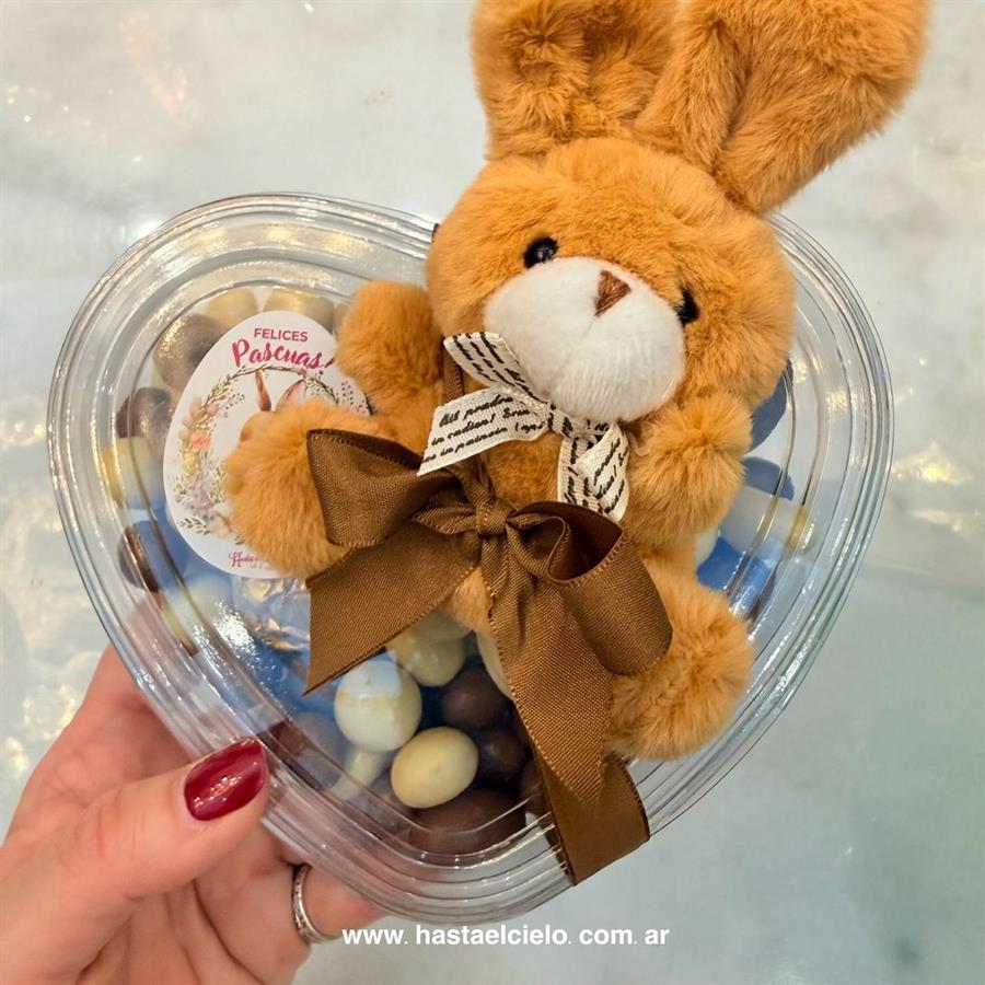 BANDEJA CORAZON MIX CHOCOLATES PASCUA