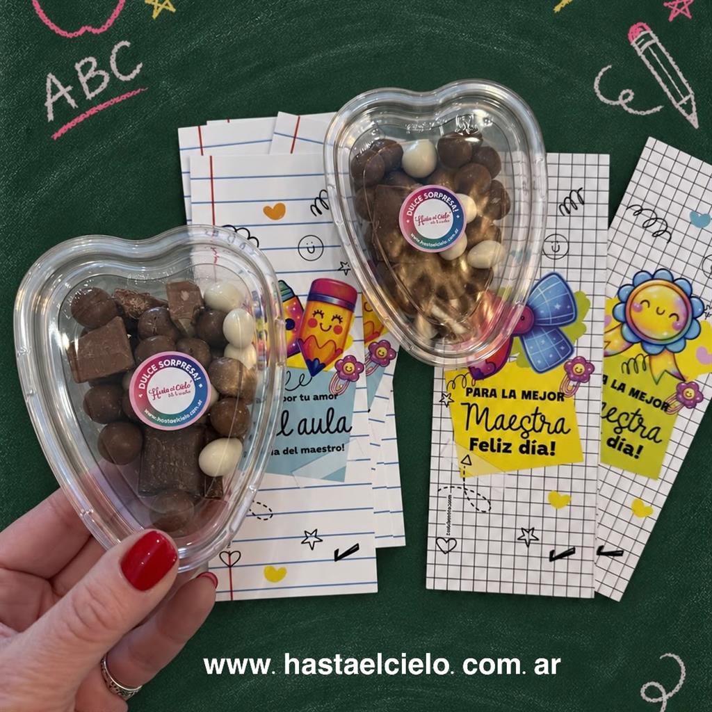 CORAZON CHOCOLATE MEJOR PROFE X 100GR