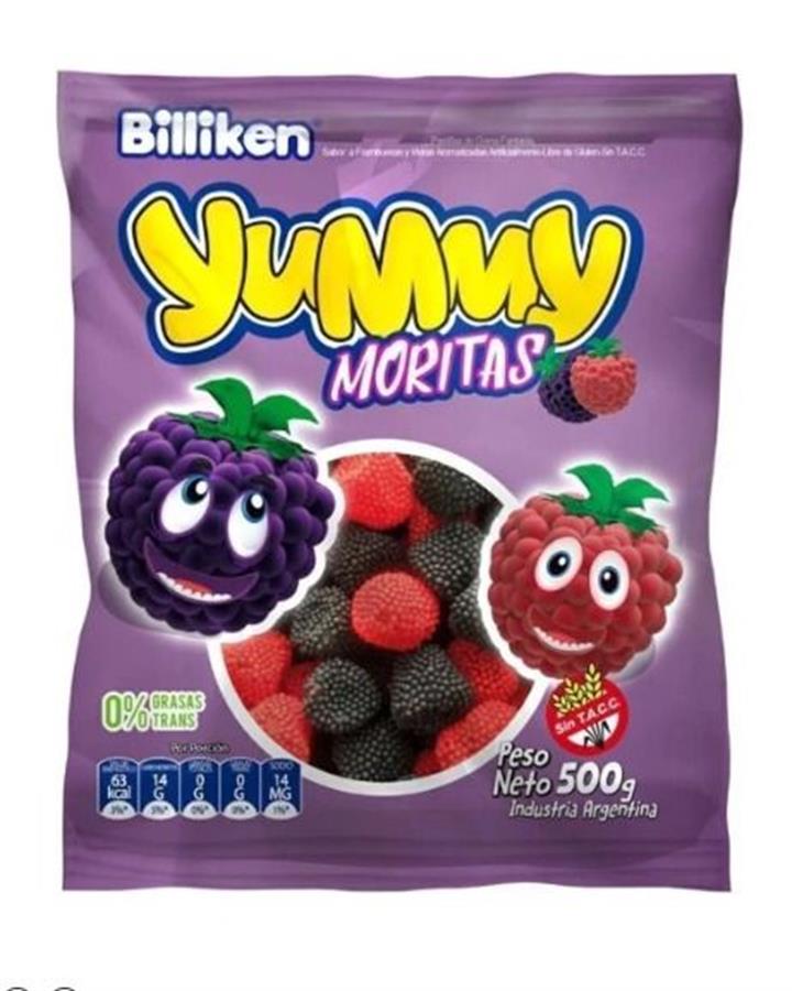 YUMMY GOMITA  MINI MORITAS  X 500GR.
