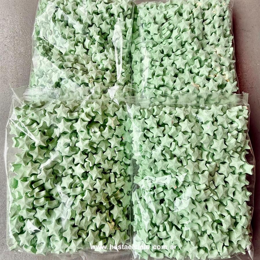 BOLSA PASTILLAS ESTRELLA  VERDE X 400GR