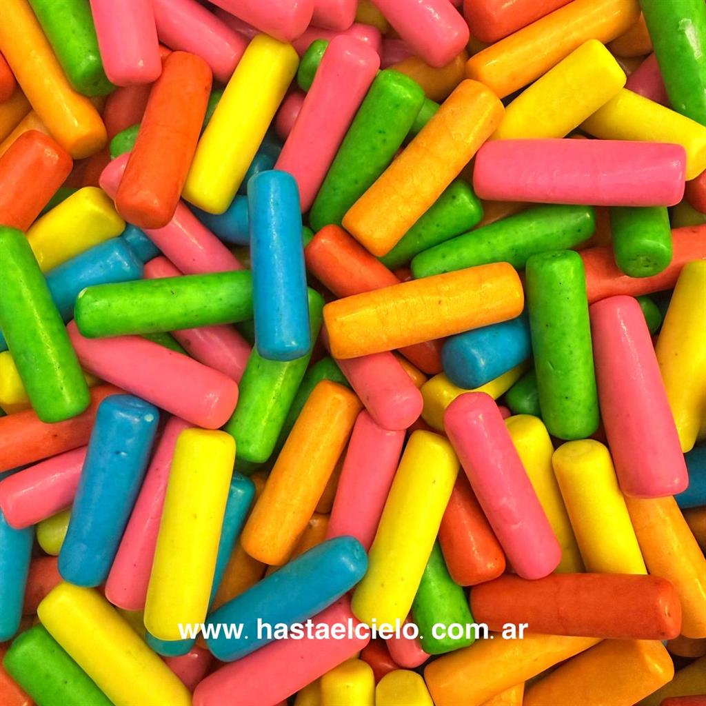 CHICLE FORMA TIZA MULTICOLOR