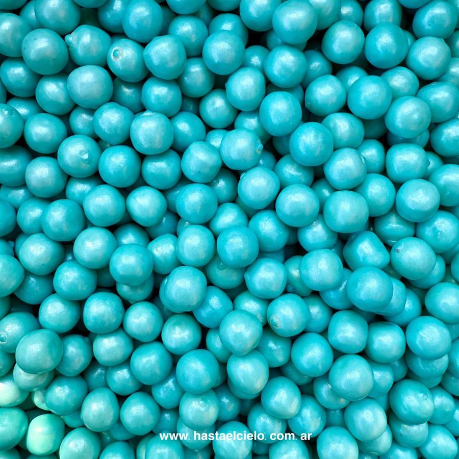 BOLSA PERLITA DE CHICLE BOLITA TURQUESA X 400GR