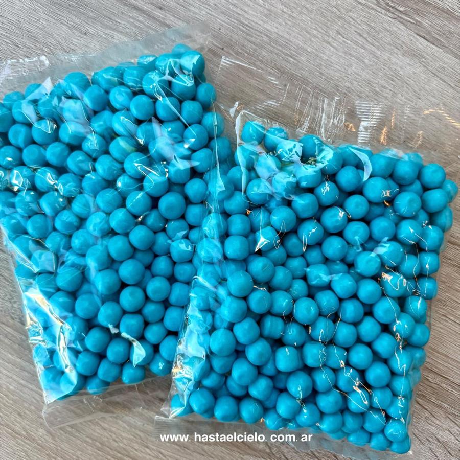 BOLSA CHICLE BOLITA TURQUESA X 400GR