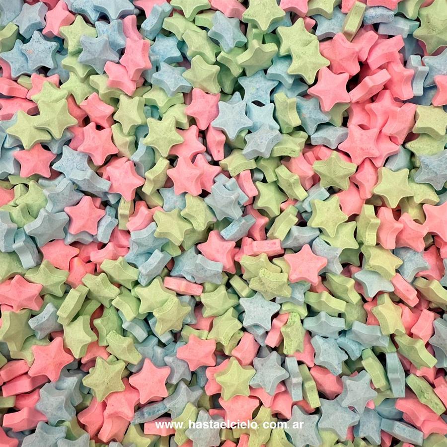 PASTILLAS ESTRELLA MIX PASTEL x 200GR