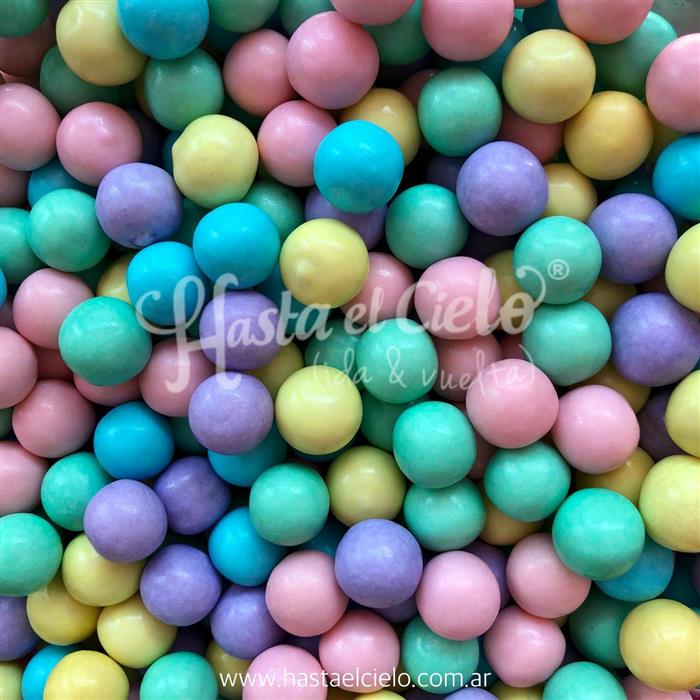 CHICLE BOLONCITO MIX PASTEL 1CM APROX